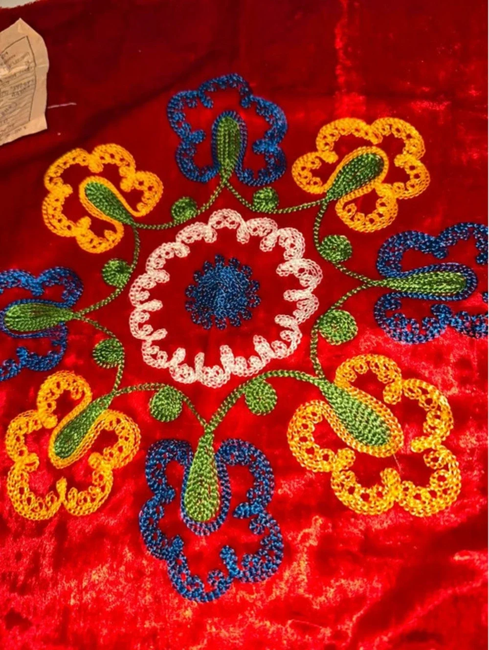 Vintage Rare Authentic Soviet-era Velvet Pillow Cover NWT